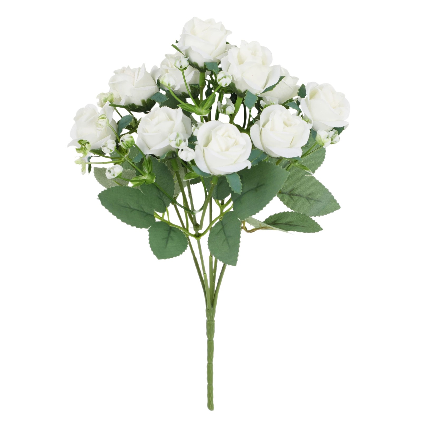 thumbnail image 2 of Simulación Rosa Flor de Seda Rosa Decoración del Hogar Adornos Atmósfera Primaveral Diseño Simulación Verde Exquisito Simulación Flores., 2 of 2